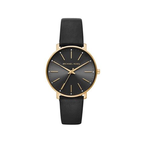 michael kors ladies watch with black patent leather strap|Michael Kors silicone watch band.